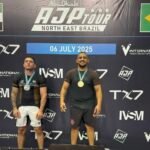 Wendell Barbosa é ouro sem kimono e prata com kimono no AJP de Natal