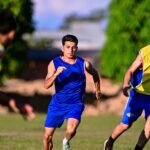 Elenco do Atlético faz trabalho de bolas paradas no Frotão